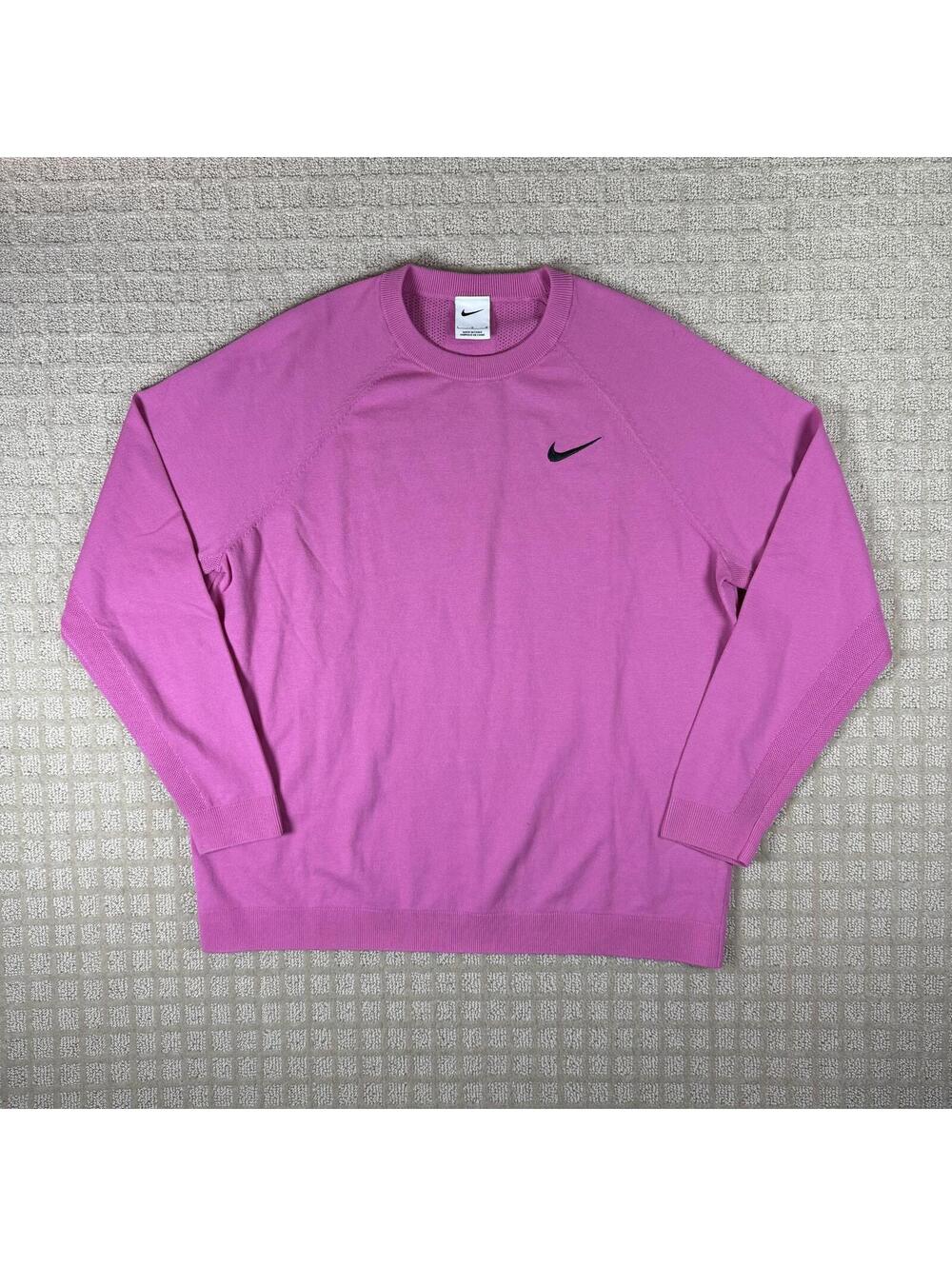 Nike Golf Knit Sweater Women’s Large Pink Crewneck